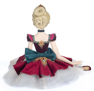 Katherine's Collection Sugar Plum Ballerina Sitting Doll