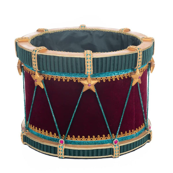Load image into Gallery viewer, Katherine&#39;s Collection Nutcracker Drum Candy Container

