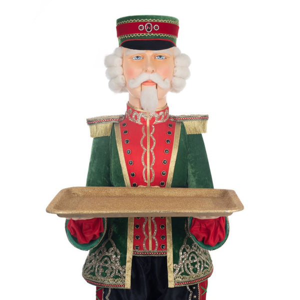 Load image into Gallery viewer, Katherine&#39;s Collection Christmas in the City Nutcracker Doorman Server 48-Inch
