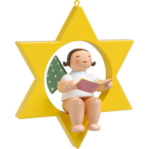 Wendt & Kuhn Angel with Song Book, in Star Figurine