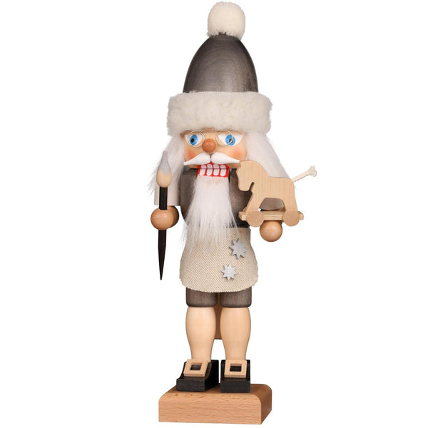 Load image into Gallery viewer, Christian Ulbricht Nutcracker - Grey Santa - 11.75&quot;H
