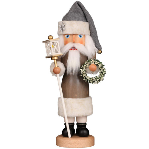 Christian Ulbricht Nutcracker - Grey Santa With Wreath - 15.5