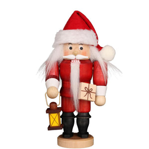 Christian Ulbricht Mini Nutcracker - Dark Red Stain Santa - 6.5"H