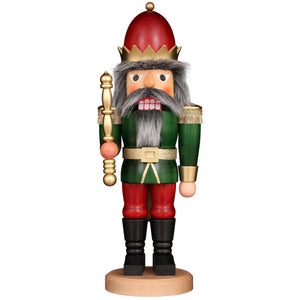 Christian Ulbricht Nutcracker - Red and Green King 16.9"H