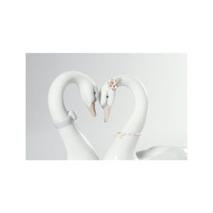 Lladro Endless Love Swans Figurine