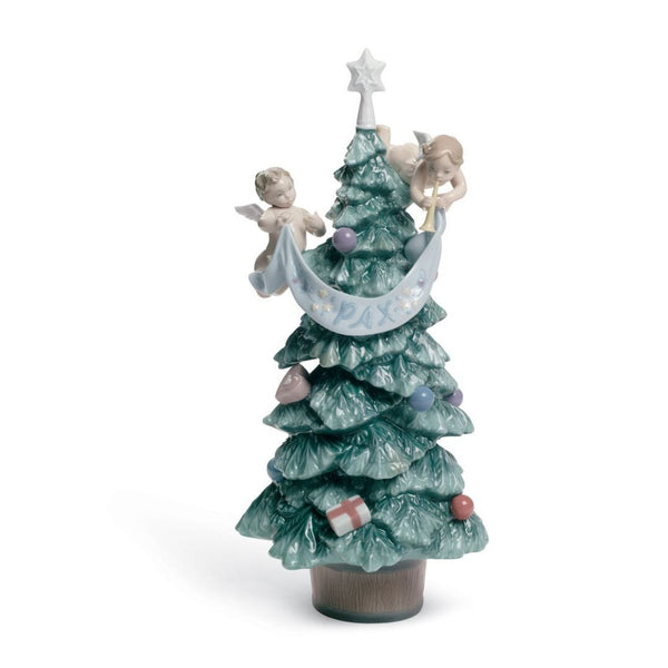 Load image into Gallery viewer, Lladro Evergreen of Peace Tree Figurine
