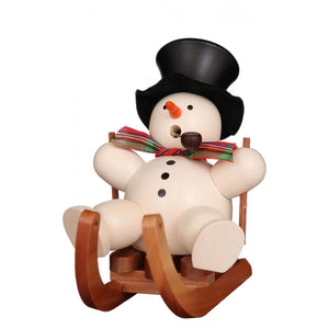 Christian Ulbricht Incense Burner - Smoker - Snowman with Sled
