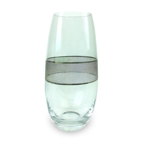 Michael Wainwright Panthera Platinum Glass Vase