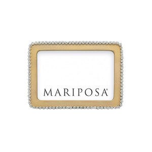 Mariposa Beaded Gold 4x6 Frame