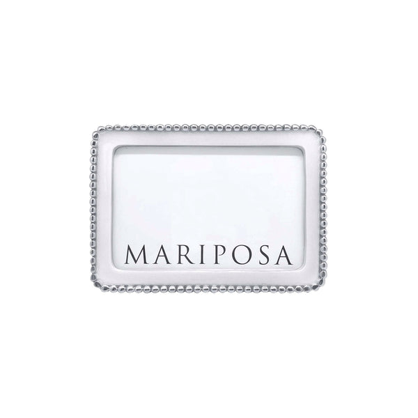 Load image into Gallery viewer, Mariposa Beaded White 4x6 Frame
