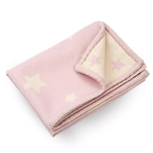 Halcyon Days Baby Girl - Pink - Merino Cashmere - Baby Blanket