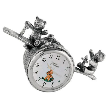 Load image into Gallery viewer, Royal Selangor Teddy Bears' Picnic Playtime Table Clock

