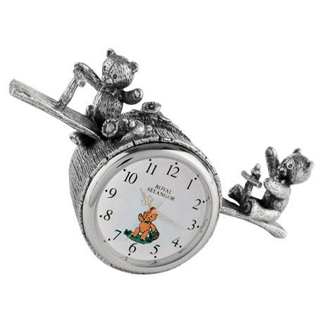 Load image into Gallery viewer, Royal Selangor Teddy Bears&#39; Picnic Playtime Table Clock
