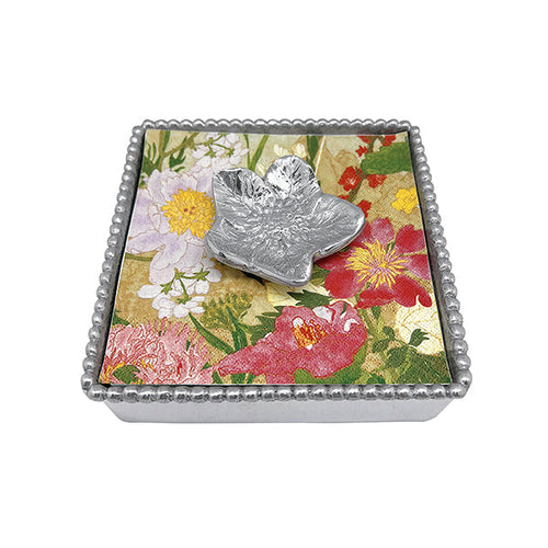 Mariposa Blossom (4014) Beaded Napkin Box Set