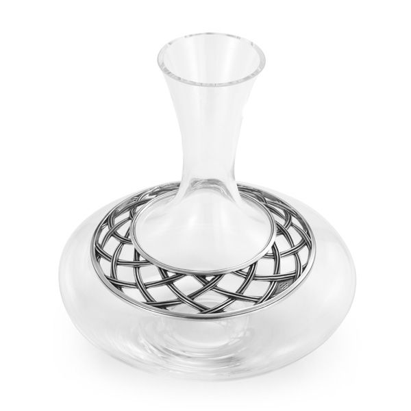 Load image into Gallery viewer, Royal Selangor Wicker Wine Decanter
