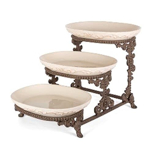 GG Collection Acanthus Triple-Tiered Platter Server