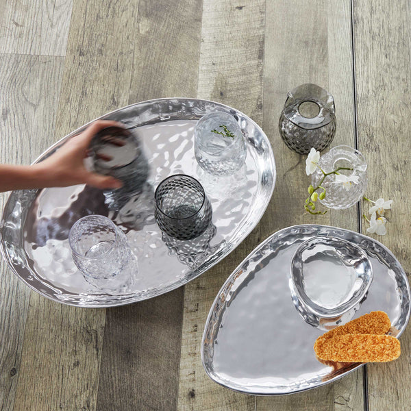 Load image into Gallery viewer, Mariposa Shimmer Large Oval Tray
