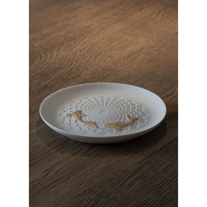 Lladro Koi Plate - Golden Luster