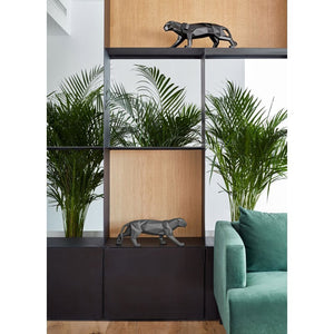 Lladro Panther Figurine - Glazed Black