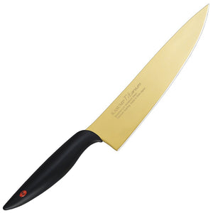 Kasumi Titanium Coated 7 3/4 Inch - Gold Chef Knife