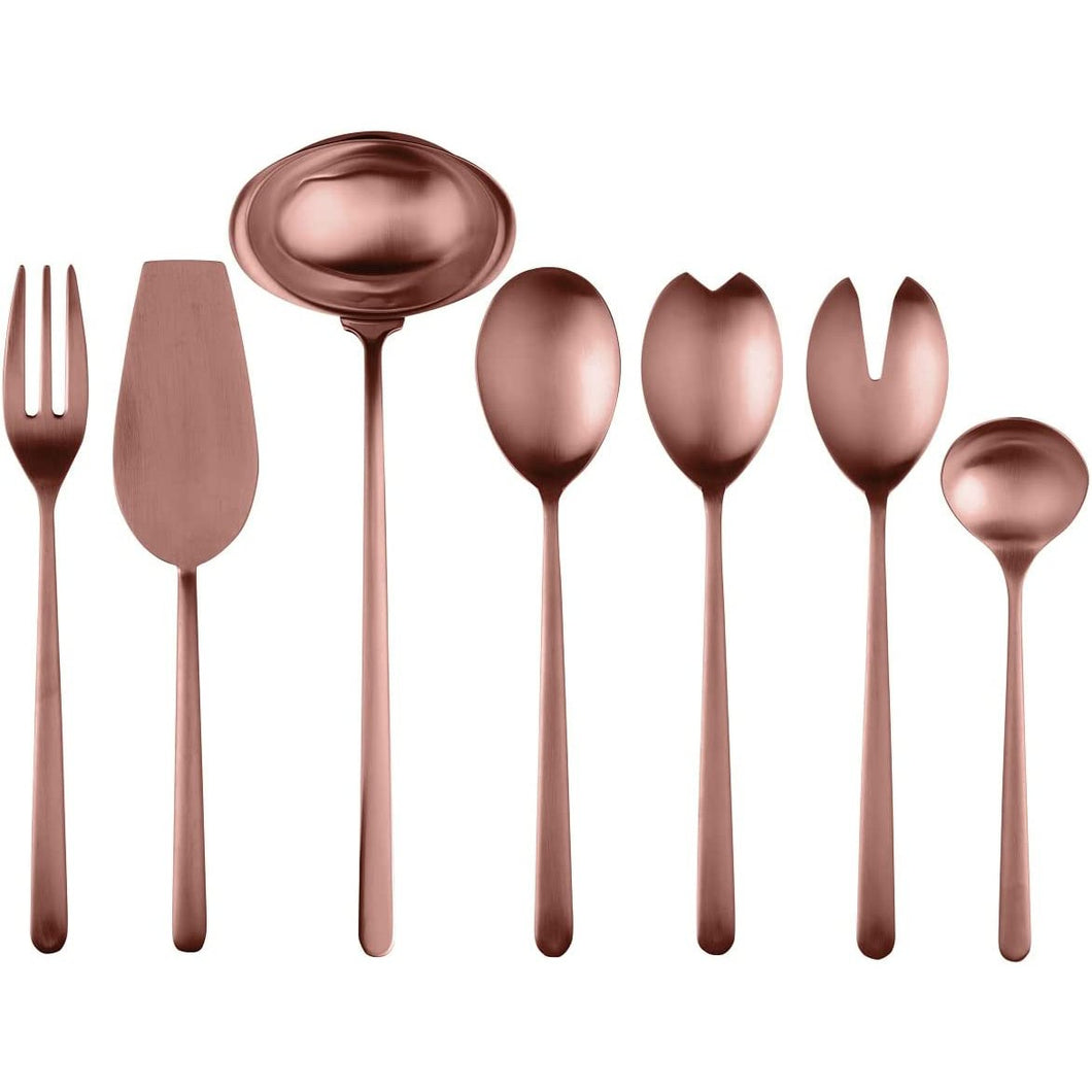 Mepra Linea 7 Piece Serve Set Ice Bronze