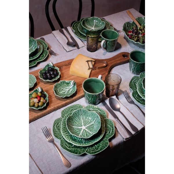 Load image into Gallery viewer, Bordallo Pinheiro Cabbage - 16 Pieces set Green
