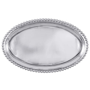 Mariposa Pearled Large Oval Platter