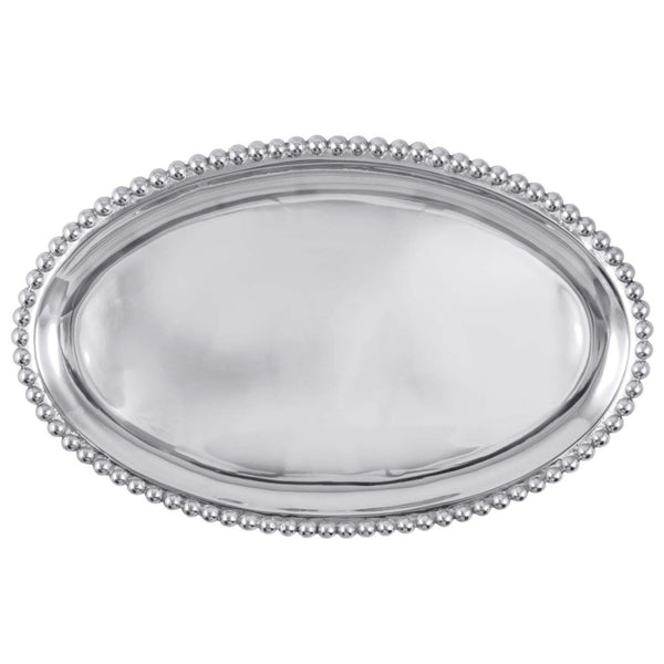 Load image into Gallery viewer, Mariposa Pearled Large Oval Platter
