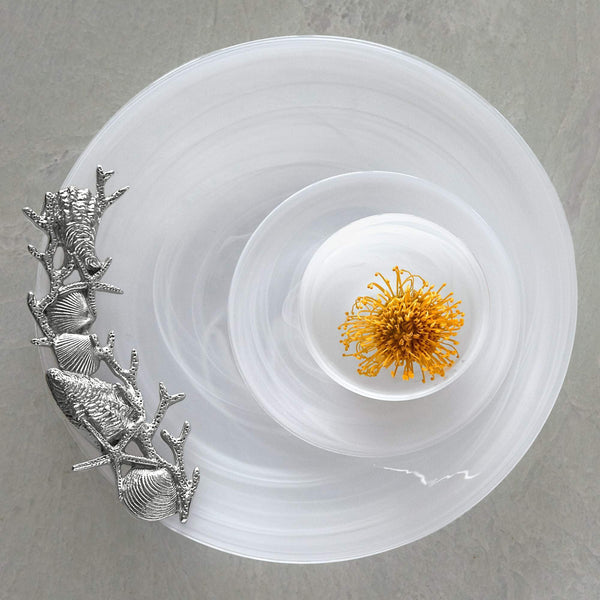 Load image into Gallery viewer, Mariposa White Alabaster Seaside Platter
