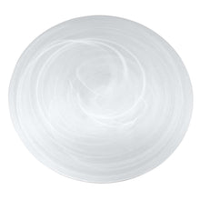 Load image into Gallery viewer, Mariposa Alabaster White Charger Plate (Set of 4)
