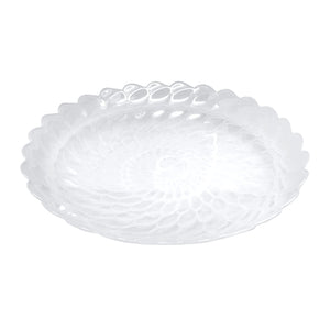 Mariposa Alabaster White Large Scallop Rim Bowl