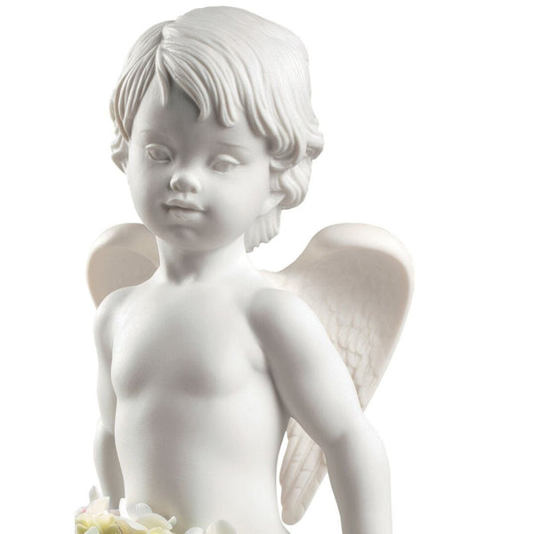 Load image into Gallery viewer, Lladro Celestial Flowers Angel Figurine
