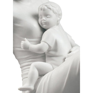 Lladro A Mother's Love Figurine - Matte White