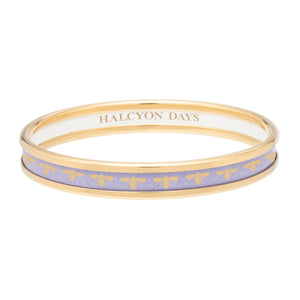 Halcyon Days - 6mm Bee - Lavender - Gold - Bangle