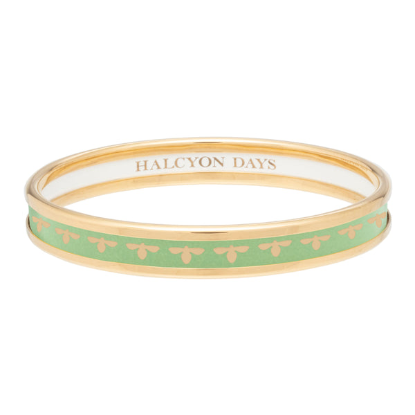 Load image into Gallery viewer, Halcyon Days - 6mm Bee - Meadow - Gold - Bangle

