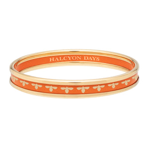 Halcyon Days - 6mm Bee - Orange - Gold - Bangle