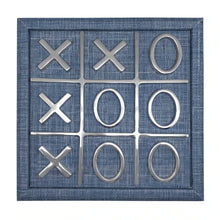 Load image into Gallery viewer, Mariposa XOXO Heather Blue Tic Tac Toe Set