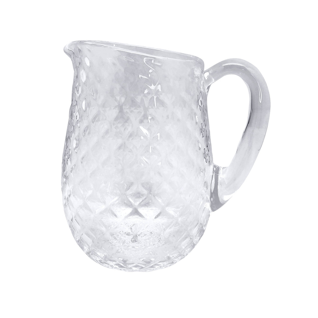 Mariposa Clear Pineapple Textured Pitcher