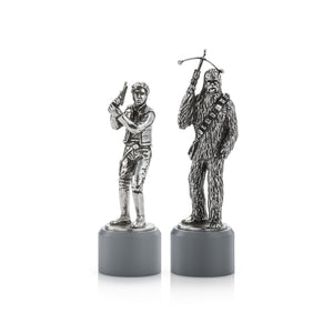 Royal Selangor Han Solo & Chewbacca Bishop Chess Piece Pair