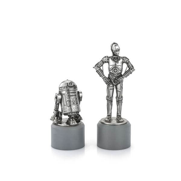 Load image into Gallery viewer, Royal Selangor R2-D2 &amp; C-3PO Knight Chess Piece Pair
