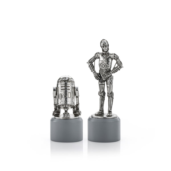 Load image into Gallery viewer, Royal Selangor R2-D2 &amp; C-3PO Knight Chess Piece Pair
