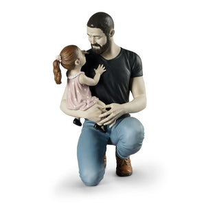 Lladro In Daddy's Arms Figurine