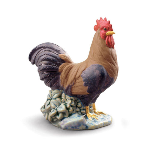 Lladro The Rooster Figurine - Mini