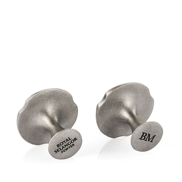 Load image into Gallery viewer, Royal Selangor Bud &amp; Crescent Cufflinks
