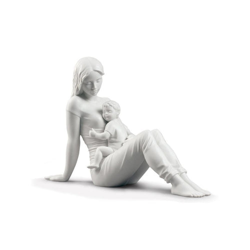 Lladro A Mother's Love Figurine - Matte White
