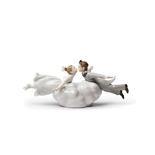 Lladro Wedding in the Air Couple Figurine
