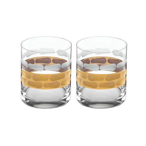 Michael Wainwright Truro Gold Double Old Fashioned Set Of 2