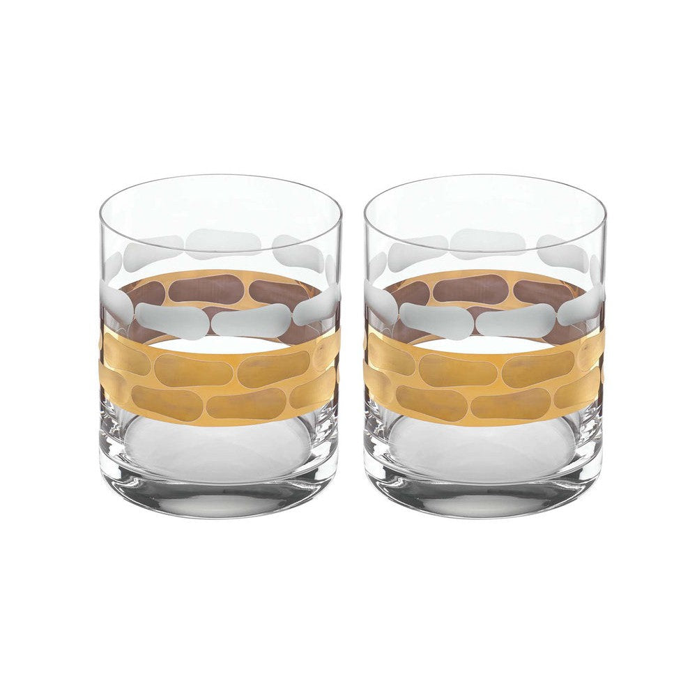 Michael Wainwright Truro Gold Double Old Fashioned Set Of 2
