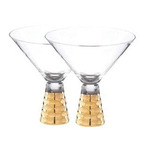 Michael Wainwright Truro Gold Martini Glass Set Of Two