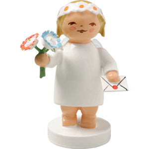 Wendt & Kuhn Goodwill Angel with Bouquet and Letter Figurine